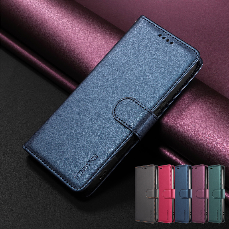 Huawei Nova 12 - Funda tipo billetera de cuero antirrobo