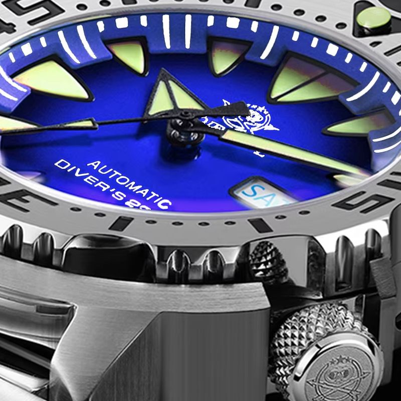 Anti Blue Light Film - Reloj Mecánico Automático Superluminoso ADDIESDIVE Japan