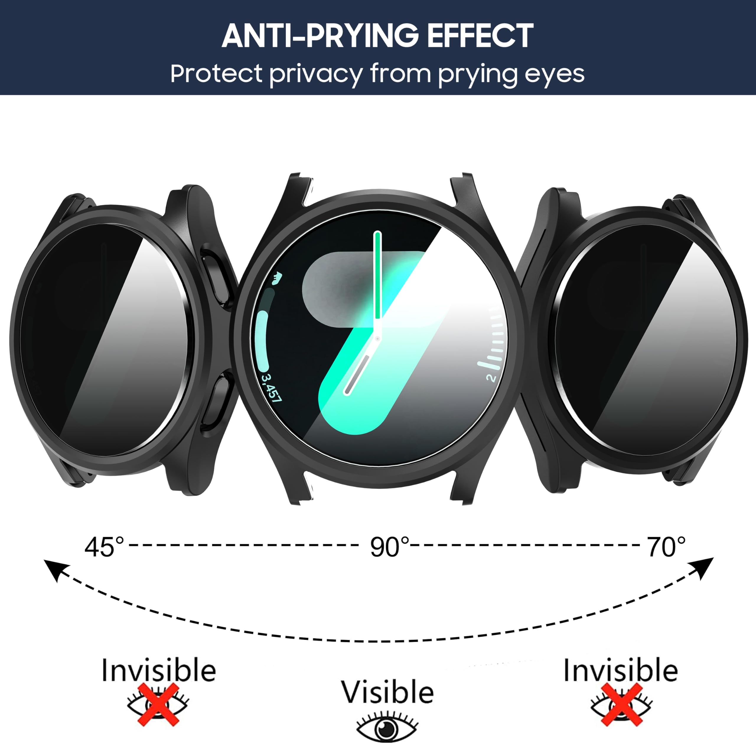 Vidrio templado + funda de pri - Privacy Screen Protector reseña y precio