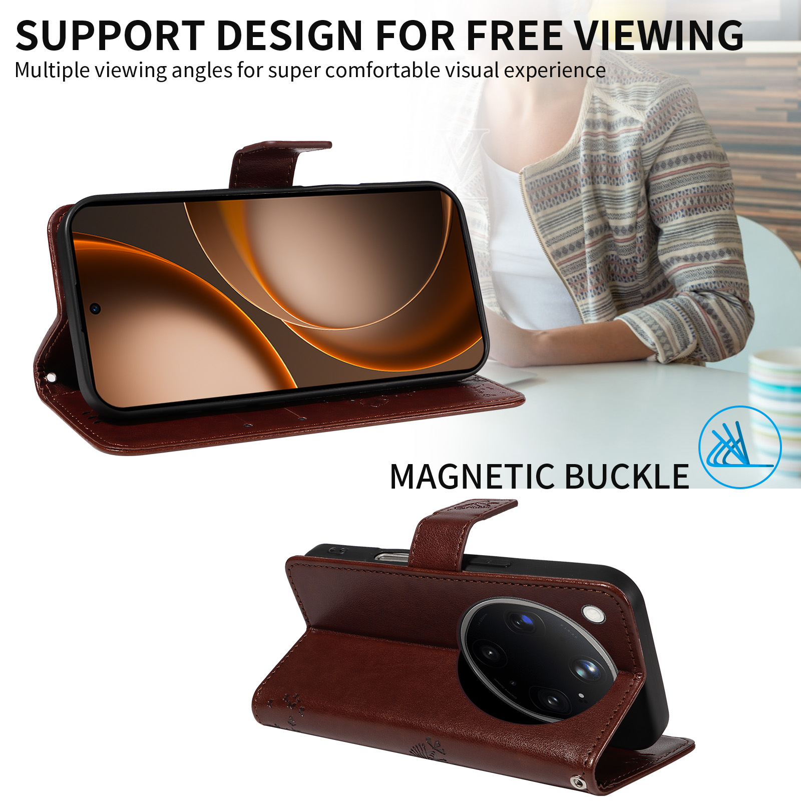 Funda de Cuero Tipo Cartera pa - Oppo Find X8 reseña y precio