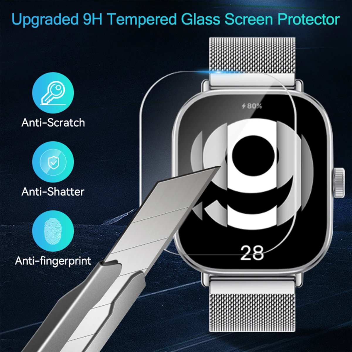 Vidrio templado para Xiaomi Re - Smartwatch Screen Film reseña y precio
