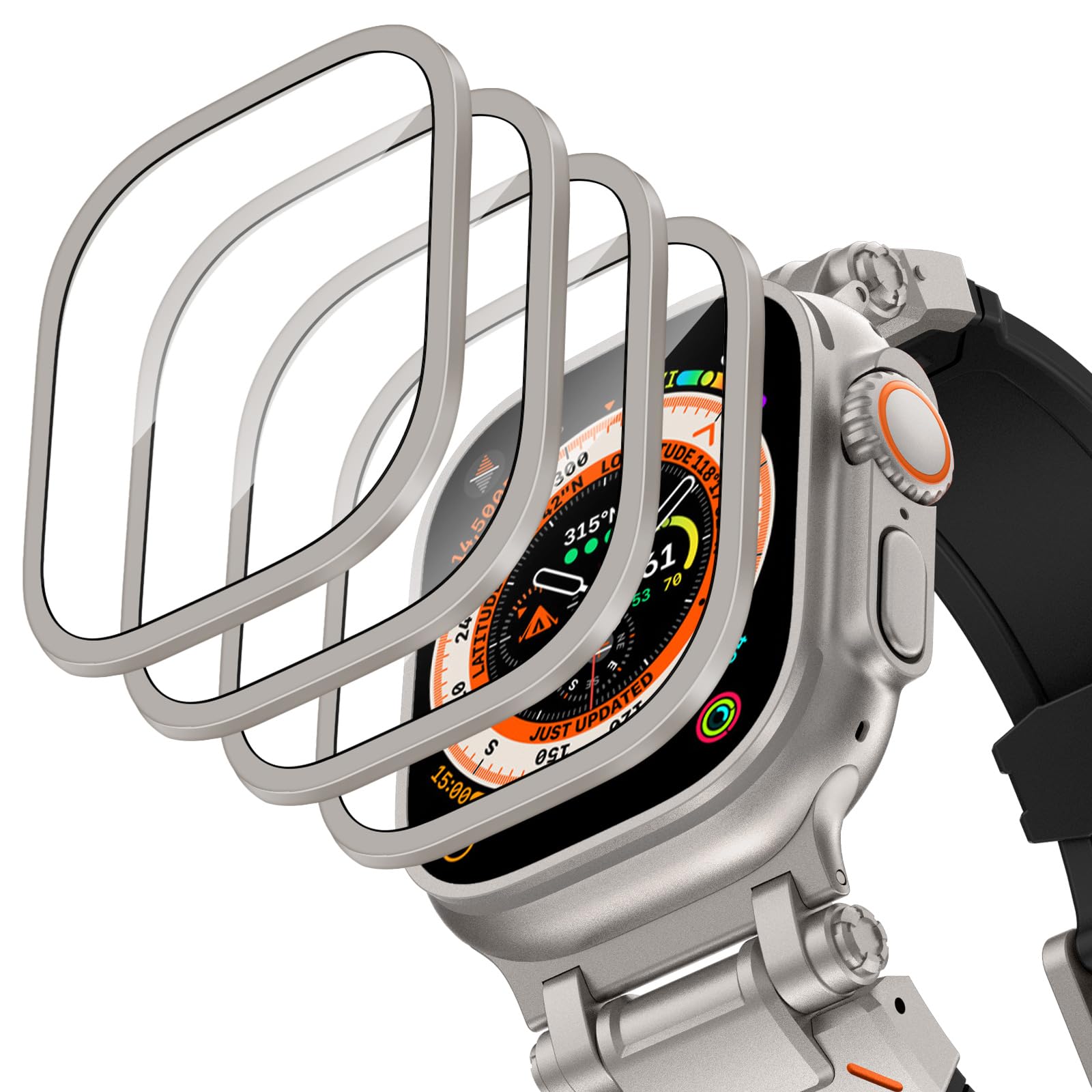 Funda de aleación de aluminio  - Smartwatch Screen Film reseña y precio